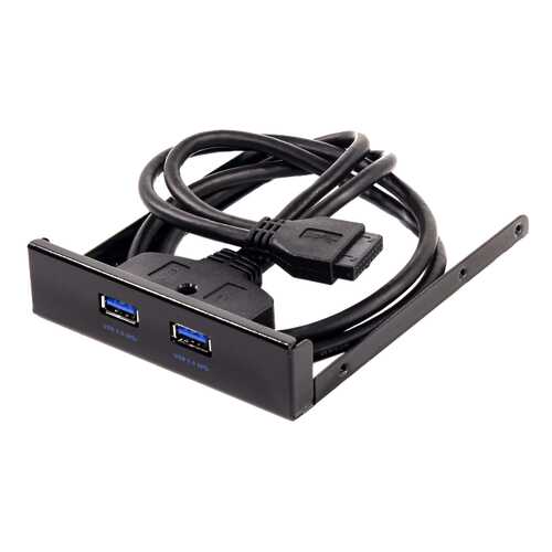 Переходник Exegate U3H-612 панель в корпус 3.5 дюйма два разъема Af USB 3.0 в МТС
