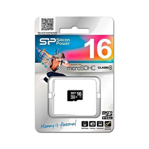 Флеш карта microSD 16GB Silicon Power microSDHC Class 4 в МТС