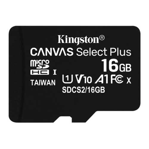 Карта памяти Kingston 16GB Canvas Select Plus (SDCS2/16GBSP) в МТС
