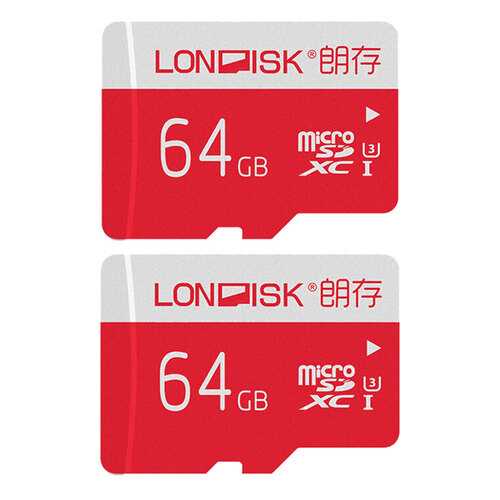 Карта памяти Londisk Extreme microSDHC UHS-I Class 10 U3 64GB 2шт в МТС