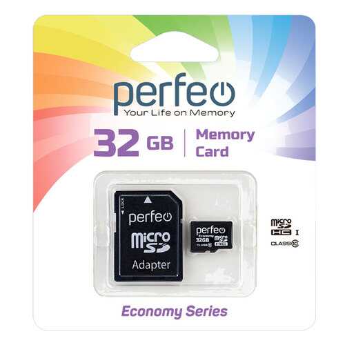 Карта памяти Perfeo microSD 32GB High-Capacity (Class 10) economy series в МТС