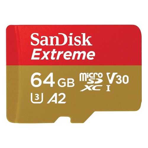 Карта памяти SanDisk Micro SDXC Extreme SDSQXVF-064G-GN6MA 64GB в МТС