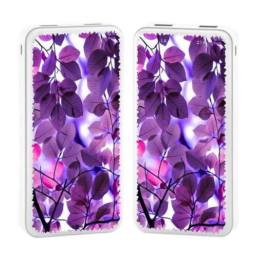 Внешний аккумулятор КRUЧЕ Power Bank 20000 mAh Print Purple leaves в МТС