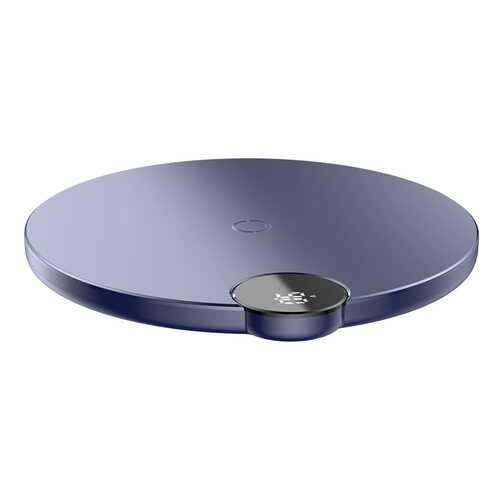 Беспроводное зарядное Baseus Digtal LED Display Wireless Charger Blue в МТС