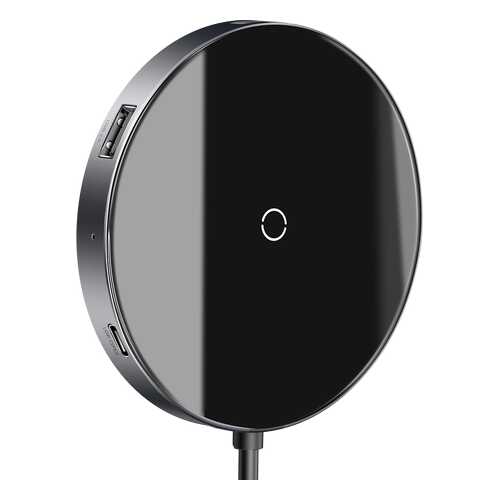 Беспроводное зарядное устройство Baseus Circular Mirror Wireless Charger Deep Gray в МТС