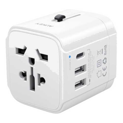 Сетевое зарядное устройство Aukey Universal Travel Adapter PA-TA01 White в МТС