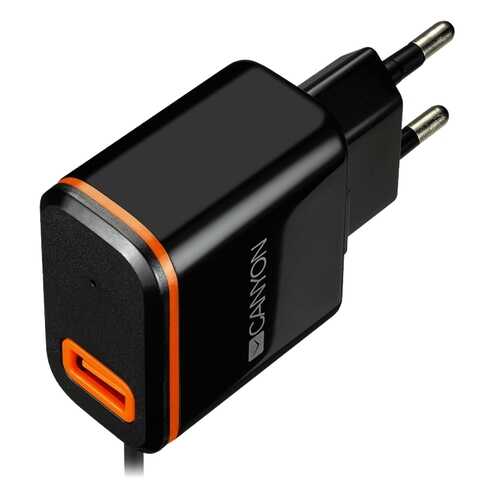 Сетевое зарядное устройство Canyon 1 USB/USB Type-C 2,1A Black в МТС