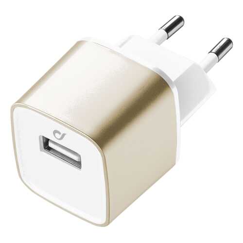 Сетевое зарядное устройство Cellular Line UNIQUE DESIGN APPLE Gold в МТС