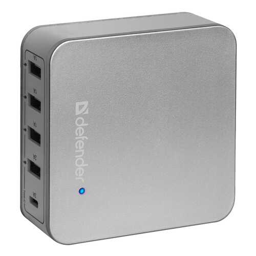 Сетевое зарядное устройство Defender UPA-50 4 USB/USB Type-C 8A Silver в МТС