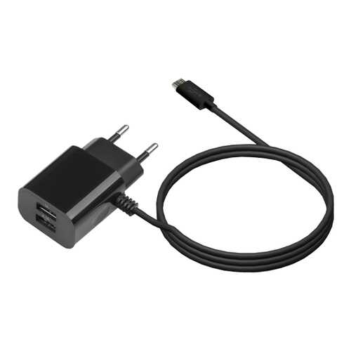 Сетевое зарядное устройство Jet.A UC-S14 2 USB 2,1A Black в МТС