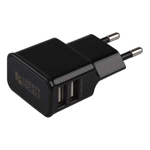 Сетевое зарядное устройство Liberty Project 2 USB 2,1А Black в МТС