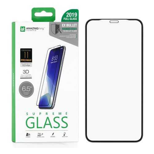 Защитное стекло AMAZINGthing SupremeGlass Extra Hard 3D Black для Apple iPhone XS Max в МТС