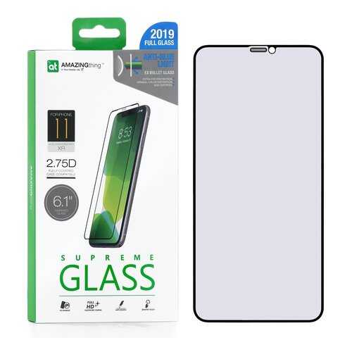 Защитное стекло AMAZINGthing SupremeGlass Full Glue Black для Apple iPhone XR в МТС