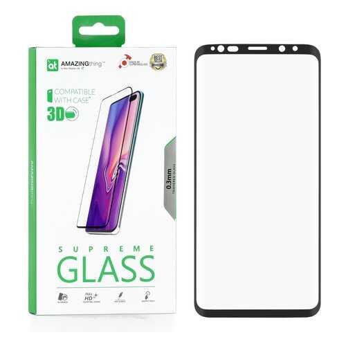 Защитное стекло AMAZINGthing SupremeGlass Full Screen 3D Black для Samsung Galaxy S9 Plus в МТС