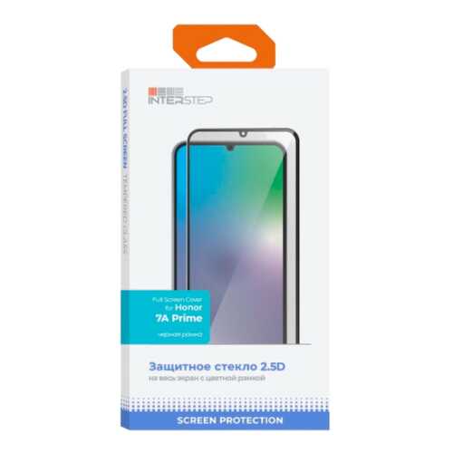 Защитное стекло InterStep FSC для Honor 7A Prime Black в МТС