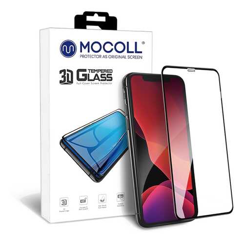 Защитное стекло MOCOLL 3D MIX для iPhone 11 PRO MAX / XS MAX Черное (Серия Pearl) в МТС