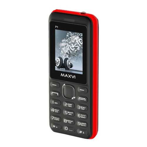 Мобильный телефон Maxvi P1 (2 SIM) Black/Red в МТС