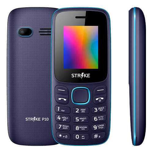 Мобильный телефон STRIKEP10 Black/Blue в МТС