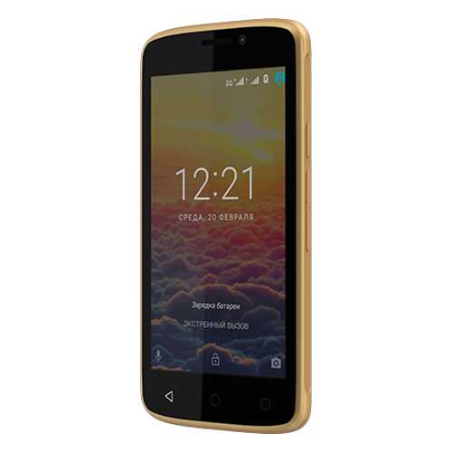 Смартфон Maxvi MS401 Sunrise Duos Gold в МТС