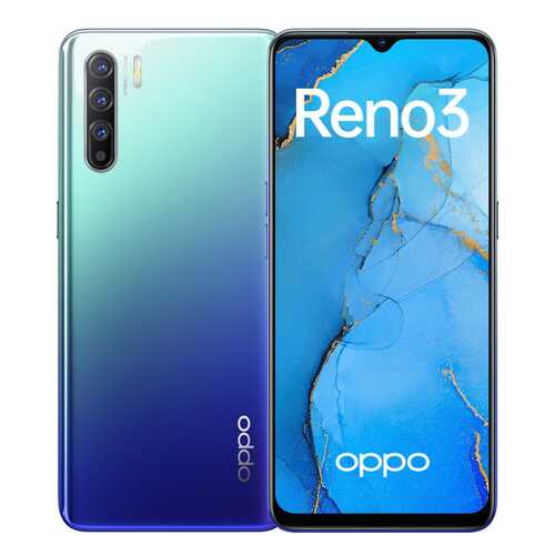 Смартфон Oppo Reno3 Auroral Blue (CPH2043) в МТС